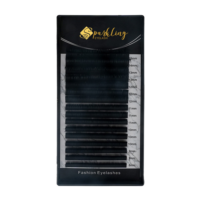 Ekstensi Bulu Mata Volume Hitam Matte Keriting 0,05 D