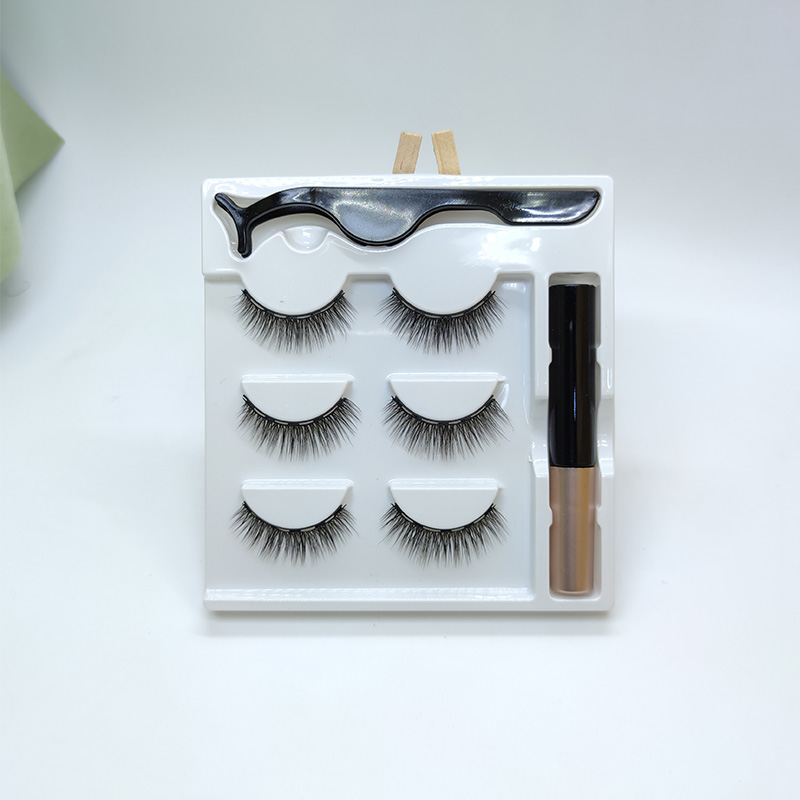 3 Pasang Kit Bulu Mata Magnetik Dengan Aplikator Pinset