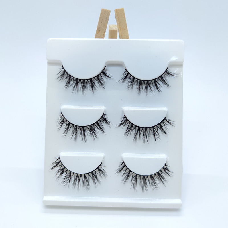3 Pasang Paket Mewah Faux Mink 3D Silk Lashes Bulu Mata Palsu