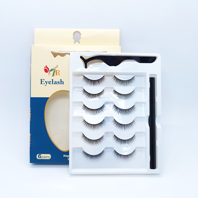 5D False Mink Lashes Bulu mata sutra Lembut Tampilan Alami Dramatis 1 Pasang