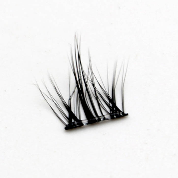 D Curl Fluffy Eyelash Clusters Bulu Mata Cluster yang Sudah Direkatkan Sebelumnya