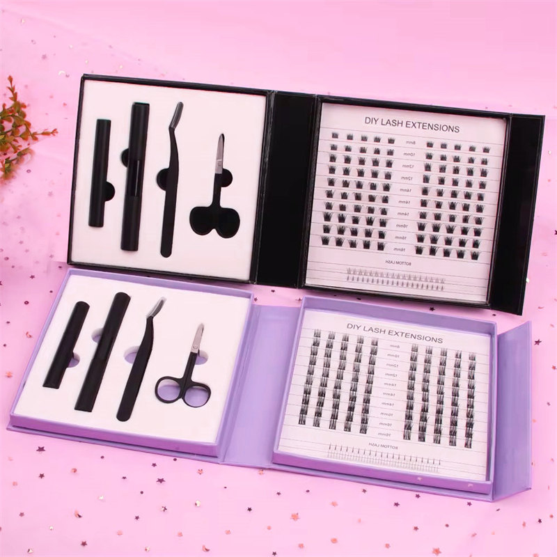 Kit Ekstensi Bulu Mata Ikatan dan Sealer Bulu Mata DIY