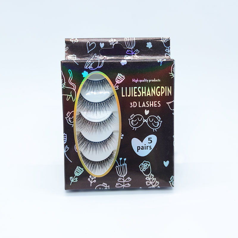 Esensial Faux Mink 3D Eyelashes 5 Multi-Pack Soft Cotton Band