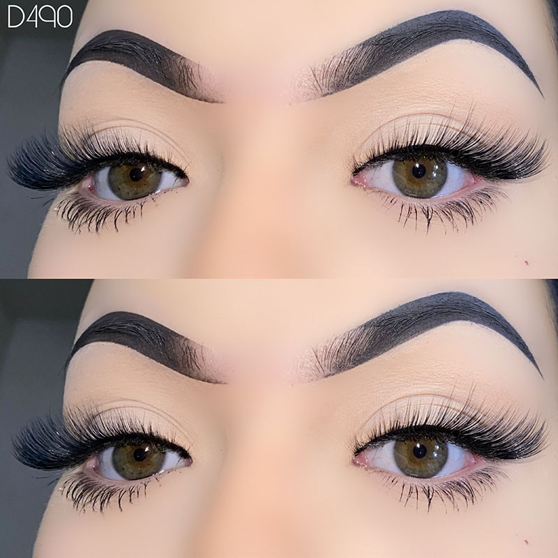 Fluffy Fox Eye Lashes Bulu Mata Mata Kucing Tipis