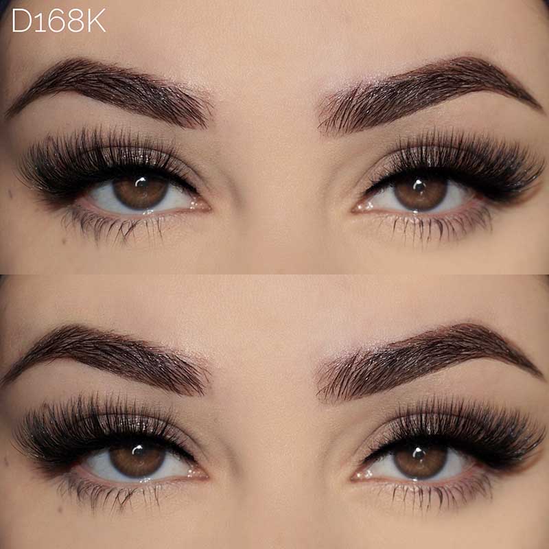 Setengah Bulu Mata Tampak Alami Tipis 3D Cat Eye Lashes