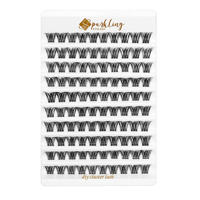 D Curl Bulu Mata Cluster DIY Alami